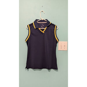 Women's Head Golf Shirt, Size M, Navy/Yellow